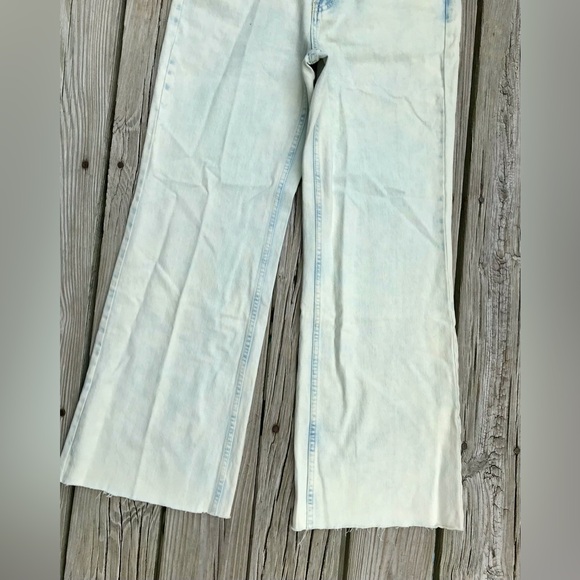 NEW Ladies FREE PEOPLE Gold Coast Light Denim Button Fly Jeans Pants Size 29 - Picture 5 of 12